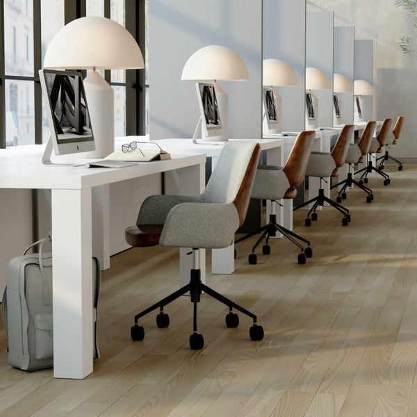 EuroStyle Abby 63 Inch Gloss Lacquer Rectangular Dining Table Seats 6 for Modern Spaces White 09778WHT-KIT