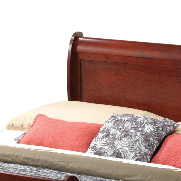 English Elm Charming Traditional Full Bed with Warm Finish, Durable Particleboard Frame and Timeless Design for Cozy Bedrooms Cherry 74 L x 6 W x 3 H B078S00269