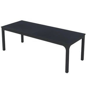 English Elm Dual Workstation Computer Desk with Iron Pipe Legs for Two Person Home Office Black T3971P460760