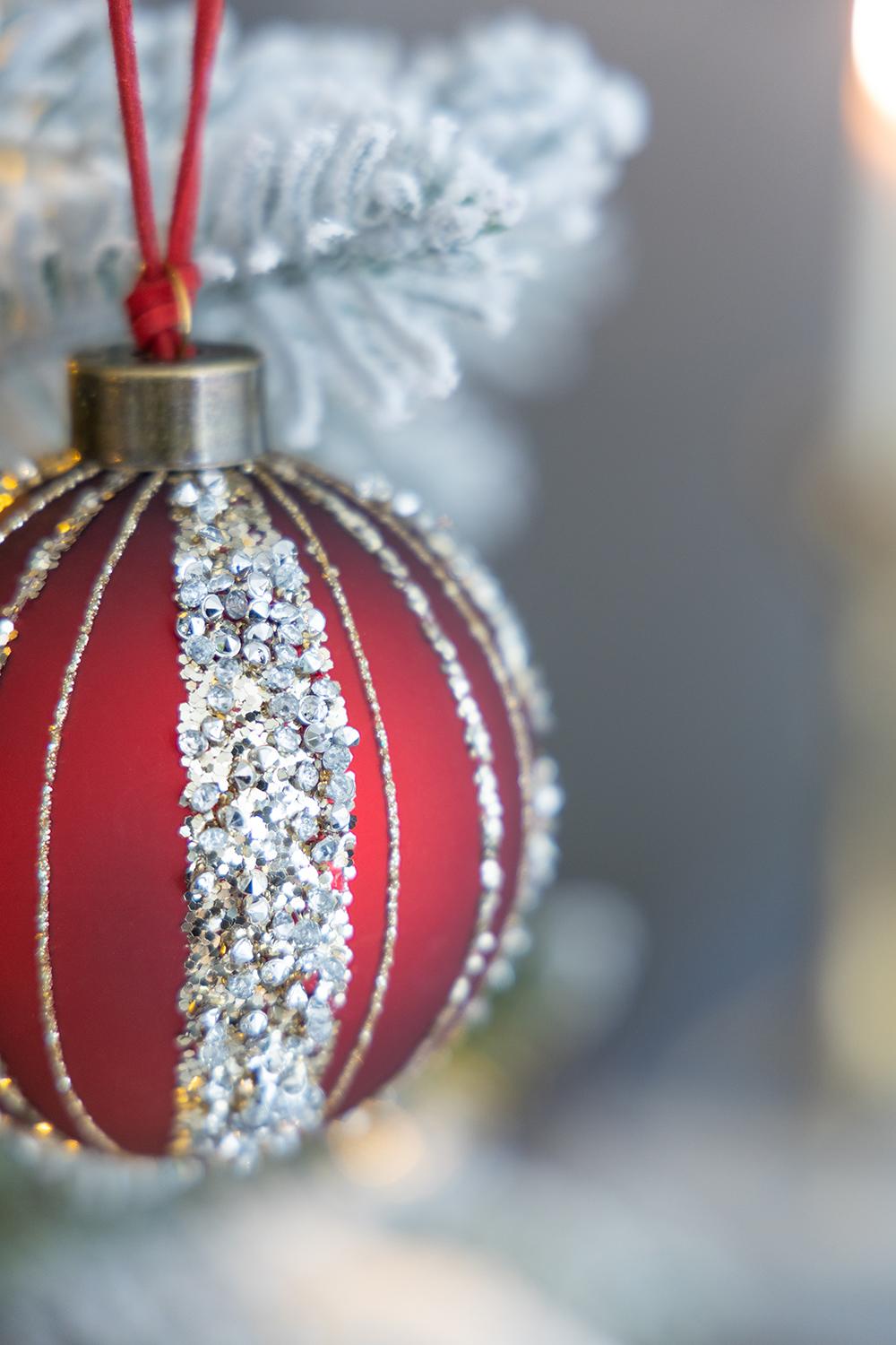English Elm D3" Elegant Glass Christmas Ball Ornaments Set Of 12 - Timeless Holiday Decor For Trees & Parties W2078P247876