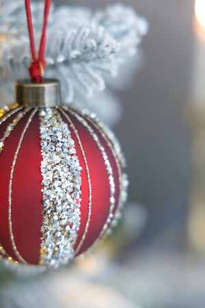 English Elm D3" Elegant Glass Christmas Ball Ornaments Set Of 12 - Timeless Holiday Decor For Trees & Parties W2078P247876