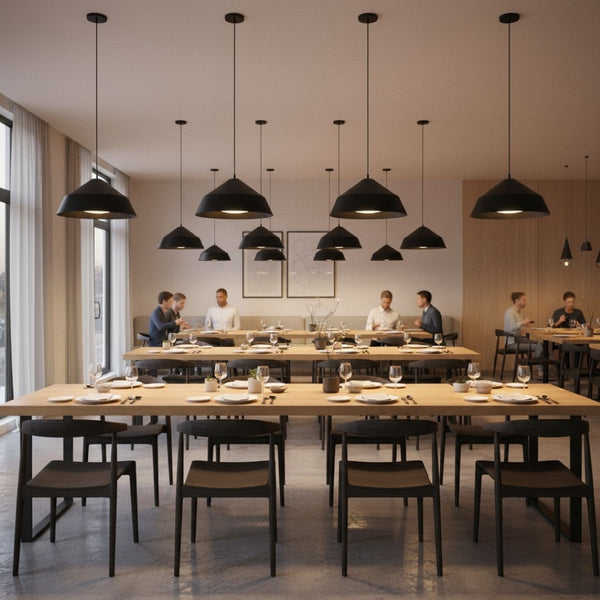 English Elm 22 Inch Matte Black Dimmable Led Pendant Etched Glass Diffuser for Dining Rooms B370P399325