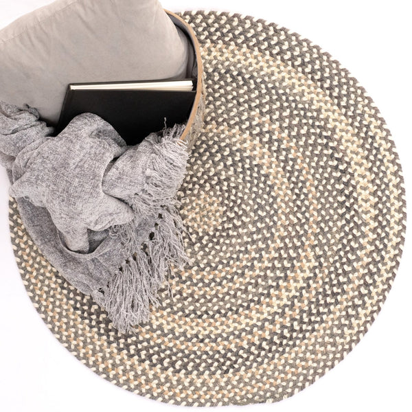 Capel Rugs Bear Creek Wheat Braids: Cozy Up To Nature With Our Charming Sherwood Forest-inspired Collection Grey, Ivory 50% Wool,45% Nylon,5% Other Fibers 0980cs0506300