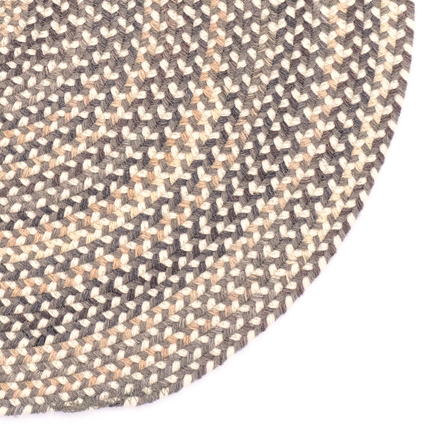 Capel Rugs Bear Creek Wheat Braids: Cozy Up To Nature With Our Charming Sherwood Forest-inspired Collection Grey, Ivory 50% Wool,45% Nylon,5% Other Fibers 0980cs0506300