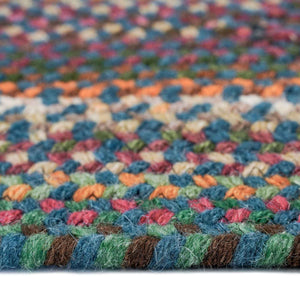 Capel Rugs Bear Creek Wheat Braids: Cozy Up To Nature With Our Charming Sherwood Forest-inspired Collection Deep Blue, Multi,Colored 50% Wool,45% Nylon,5% Other Fibers 0980qs00270048450