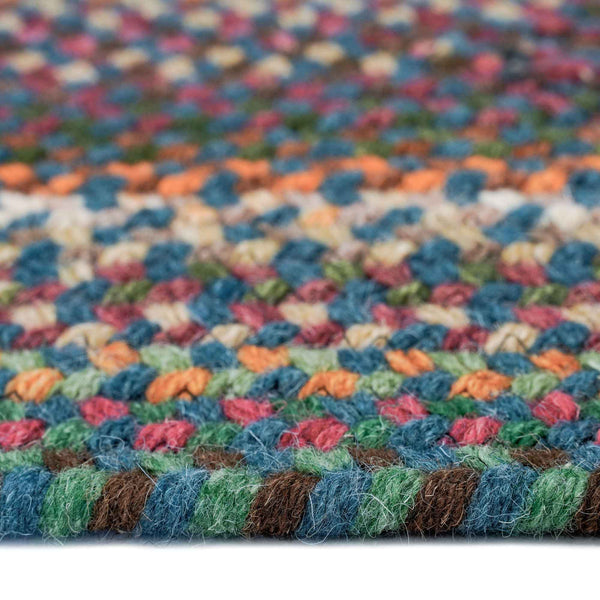 Capel Rugs Bear Creek Wheat Braids: Cozy Up To Nature With Our Charming Sherwood Forest-inspired Collection Deep Blue, Multi,Colored 50% Wool,45% Nylon,5% Other Fibers 0980qs00270048450