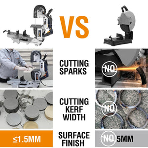 English Elm Band Saw Portable 10 Amp Variable Speed Aluminum Base with Led Light for Metal Wood T3177P305061