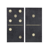 Two Black Dominos Industrial 2-piece Canvas Wall Art Set