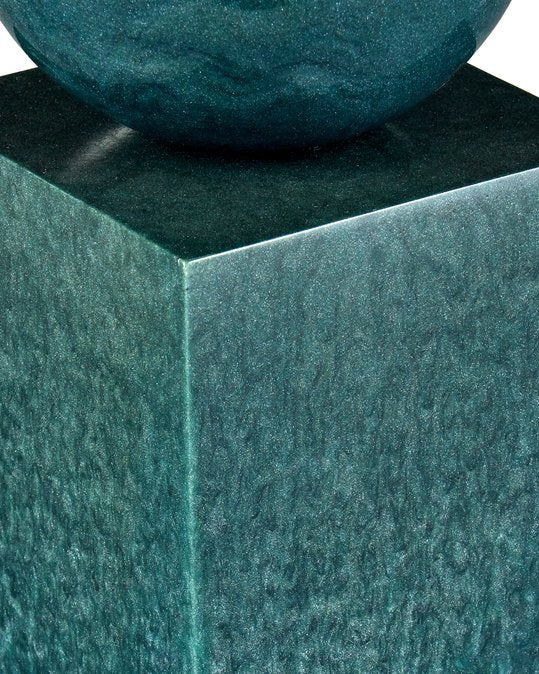 Currey & Company Nova Teal Object Set Of 2 - Stunning Modern Sculptures With Captivating Organic Patterns For Decor Blue Composite 1200-1026-currey-company