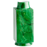 Jaded Vase Malachite 09870 Cyan Design