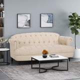 Christopher Knight Home® - Noble House - Chouteau Contemporary Deep Tufted Sofa with Nailhead Trim