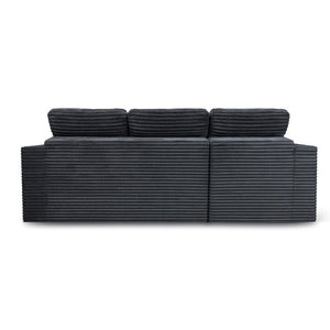 English Elm Modular Cloud Sectional Sofa with Ottoman Plush Velvet Foam Lounge Set W5502S00008