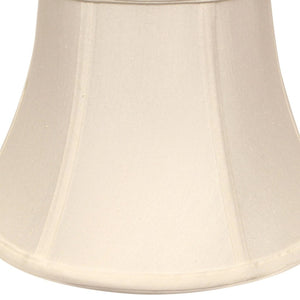 English Elm Slant Drum Shantung Fabric Lampshade Washer Fitter Softback for Floor or Buffet Lamps White B075101417
