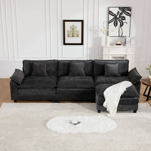 English Elm Wider Ergonomic Loveseat with Breathable Chenille Upholstery, Modular Design, Plush Double-Layer Cushioning W1143S00040 W1143S00040