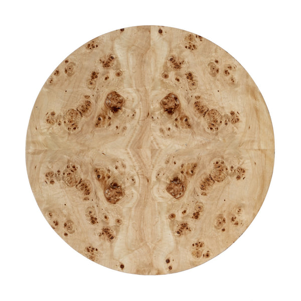 Butler Specialty Holdin Round Wood Side Table With Stylish Lower Shelf For Contemporary Living Spaces, Medium Tone Light Brown Poplar Solids,Burl Veneer,Mdf 992443-butler