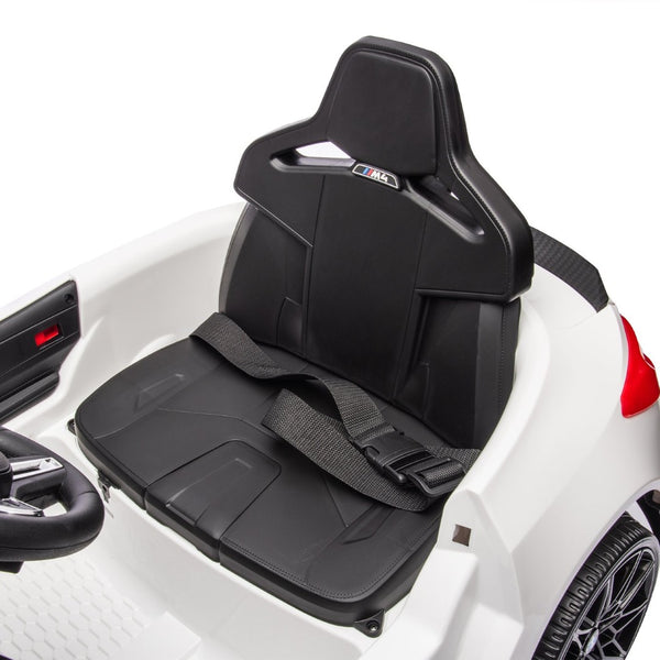 English Elm Bmw M4 Licensed Kids Ride on Car with Parental Remote Dual Motors and Led Lights White W1578P214202