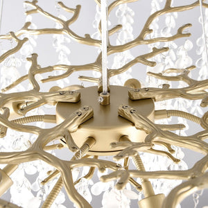 English Elm 8-light Gold Farmhouse Chandelier Seeded Glass Shades for Dining Room or Kitchen W5008P466526