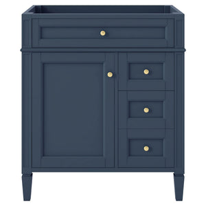 English Elm 30'' Modern Bathroom Vanity Cabinet – Stylish Storage With 2 Drawers, Tip-Out Drawer & Adjustable Shelf N710P250685C