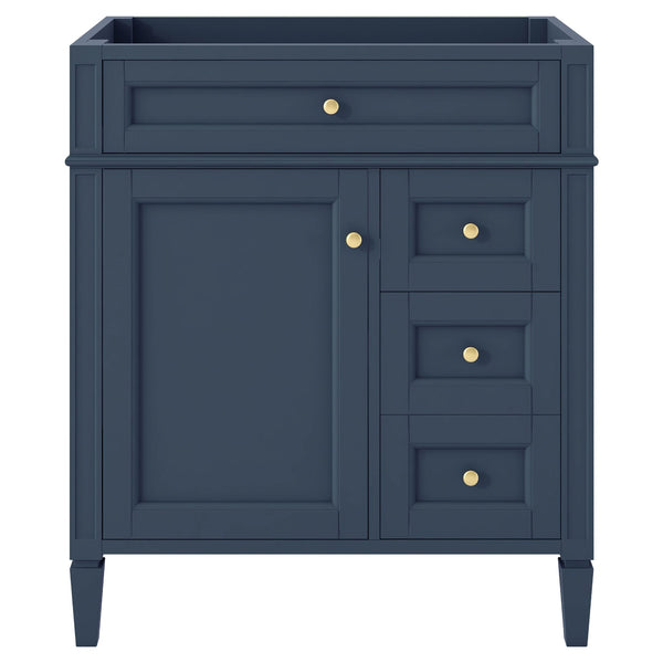 English Elm 30'' Modern Bathroom Vanity Cabinet – Stylish Storage With 2 Drawers, Tip-Out Drawer & Adjustable Shelf N710P250685C