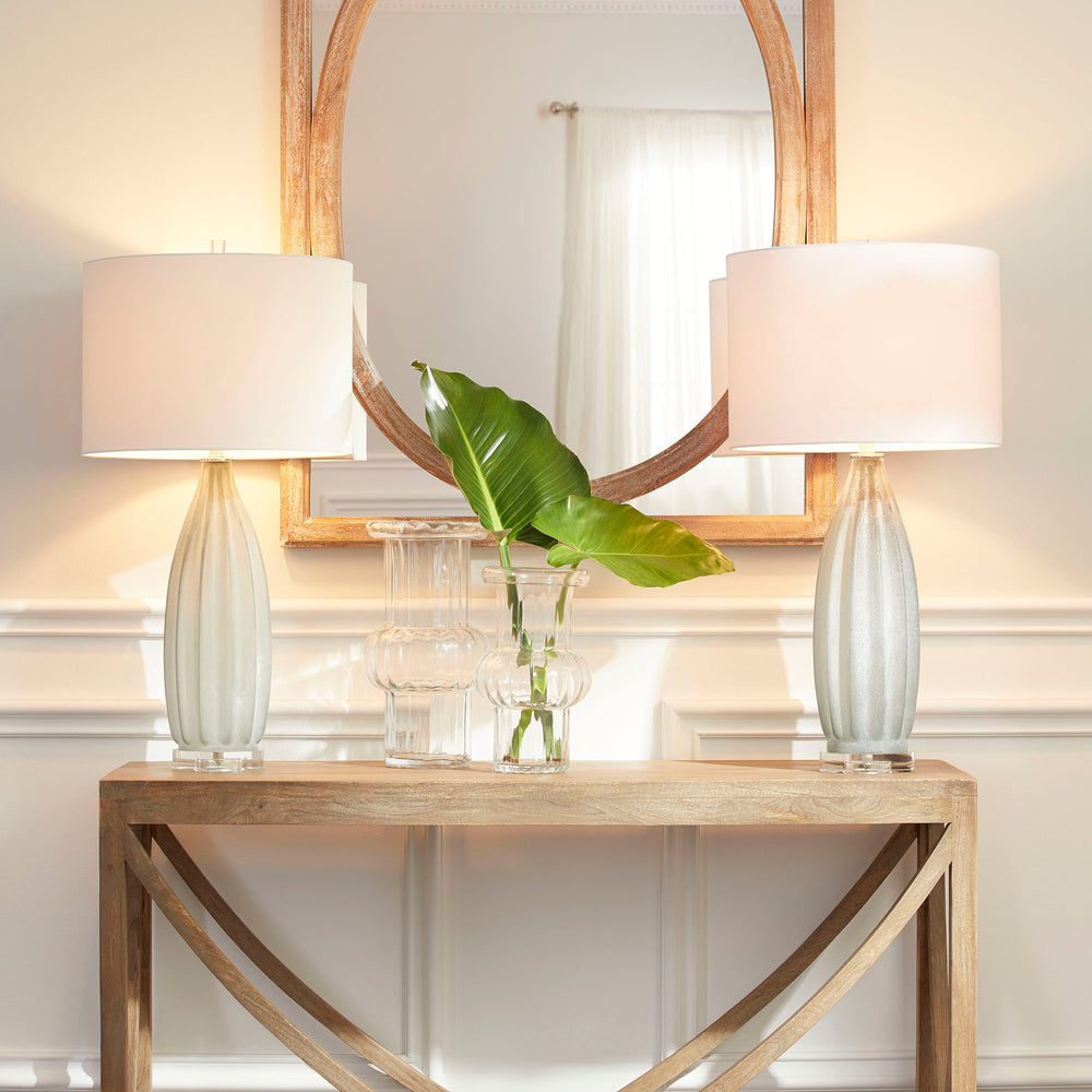 Hurley Vase Clear 09987 Cyan Design