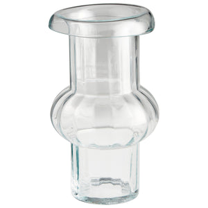 Hurley Vase Clear 09987 Cyan Design