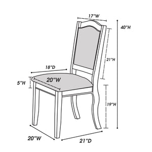 English Elm Formal Counter Height Dining Table Set with Open Shelf and Four Upholstered Side Chairs, Solidwood Finish for Contemporary Gatherings Espresso 69 L x 45 W x 8 H B011S01096