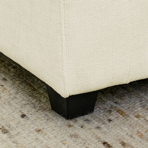 English Elm Contemporary Beige Vertical Channel Sectional Sofa – Linen Upholstered Corner, Solid Wood Frame Comfort W1117P264841