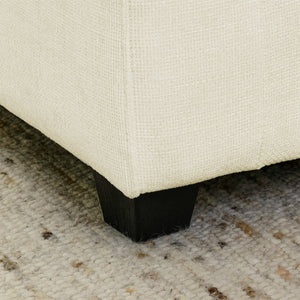 English Elm Contemporary Vertical Channel Sectional Sofa - Elegant Beige Linen Upholstered Corner Comfort W1117P266166