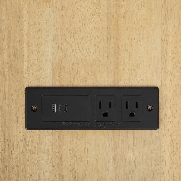 English Elm K&K 47 Inch Kitchen Island with Extendable Dining Table, Rolling Storage Cabinet, Built-In Power White N707P215327W