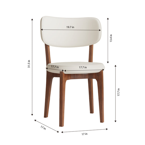 English Elm Set of 2 Plush Velvet Dining Chairs with Solid Wood Frame, Vertical Backrest, Sturdy Modern Comfort and Easy Assembly Orange W2700P333978