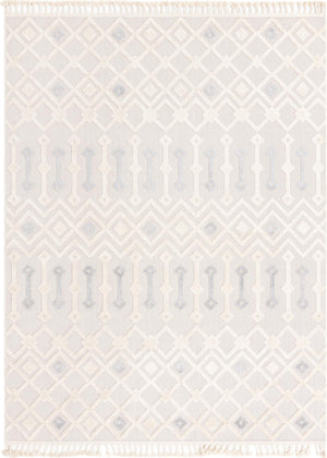 Unique Loom Arlo Lenny Machine Made Tribal Rug Sandy Beige, Beige/Gray 7' 10" x 10' 0"