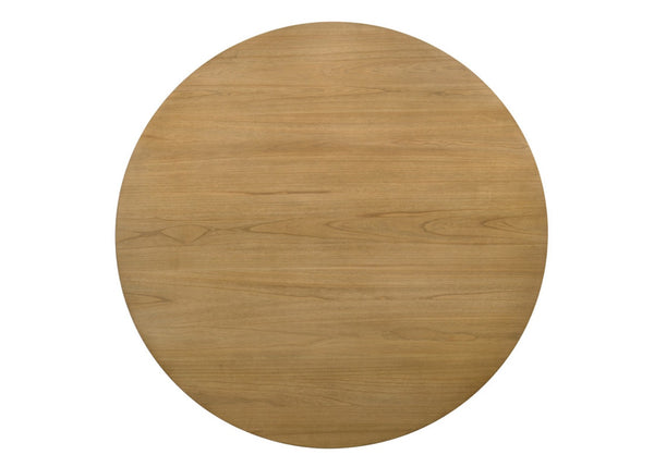 English Elm Jacopo Round Pedestal Dining Table Seats Six with Organic Driftwood Wood Grain B2749S00213
