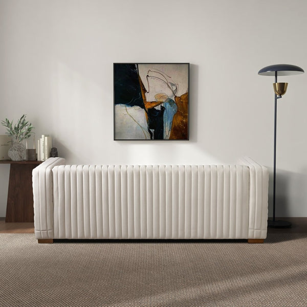 English Elm Elara Performance Velvet Sofa Low Profile Contemporary Living Room Seating B183P255304