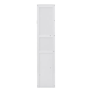 English Elm Full Size Murphy Wall Bed with Integrated Shelving for Studio or Guest Room Use LP000692AAK-2