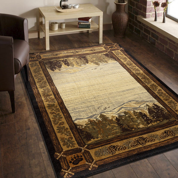 English Elm Nature'S Nest Lodge Area Rug - 2'7" X 7'3" Soft, Durable, Stain-Resistant For High-Traffic Spaces B186P180974