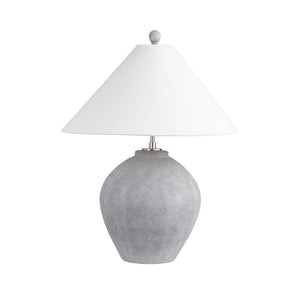 Crestview Collection 28.5"H Slater Urn Ceramic Table Lamp With Stylish Grey Finish & Versatile Three-way Lighting Options   Cvap2980