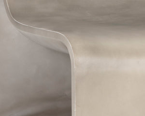 Sunpan Odyssey Lounge Chair - Sculptural Concrete Design for Modern Indoor and Covered Outdoor Spaces Grey