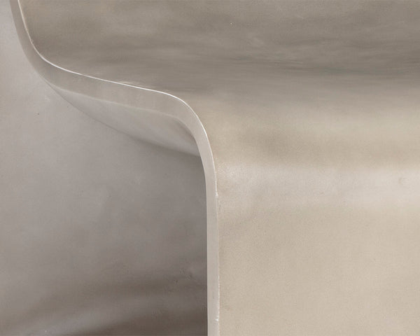 Sunpan Odyssey Lounge Chair - Sculptural Concrete Design for Modern Indoor and Covered Outdoor Spaces Grey