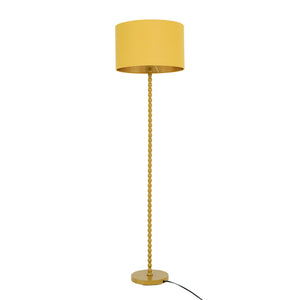 English Elm Ashcroft Furniture - Modern Orbit Floor Lamp - Stylish Ochre & Gold Corner Lighting For Living Rooms, Bedrooms, Offices B183P315104
