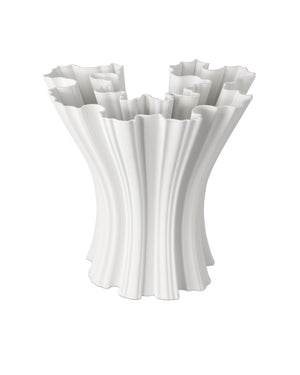 Godet White Vase