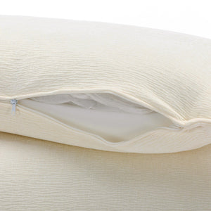 English Elm 111" Sectional Sofa Chenille Upholstered with Removable Ottoman, USB Ports, Cup Holders & Storage Box Beige N719S001480A