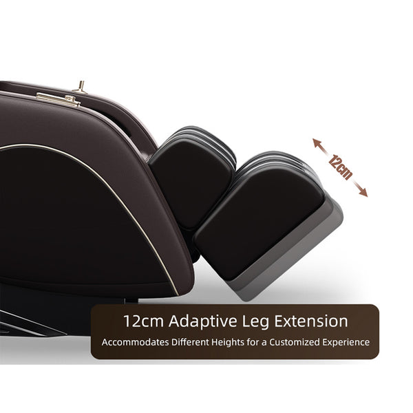 English Elm "Luxury Luxury 3D Zero Gravity Massage Chair with SL-Track, Mechanical Hand, Shiatsu, Heated Back & Calves, Bluetooth Speakers and Smart LCD Control W3327P296128