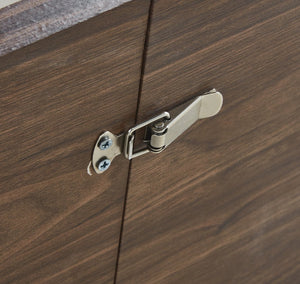 English Elm Extendable modern dining and office table with sturdy metal legs, MDF top, easy assembly, versatile design Walnut W234P288306