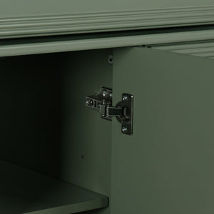 English Elm 35.6" Freestanding Bathroom Vanity with Roman Column Base and Ceramic Integrated Sink W1801S00008