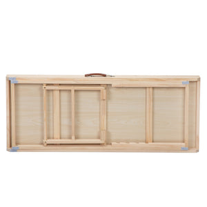 English Elm 39" Folding Pinewood Pet Ramp with Non-slip Surface and Adjustable Height for Dogs W2181P357575