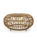 Christopher Knight Home® - Noble House - Ottawa Outdoor Boho Wicker Coffee Table, Light Brown