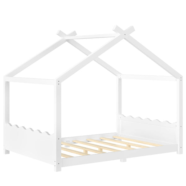 English Elm Twin House Frame Floor Bed Solid Pine Kids Room Montessori Low Profile Play Nook W1580P387839