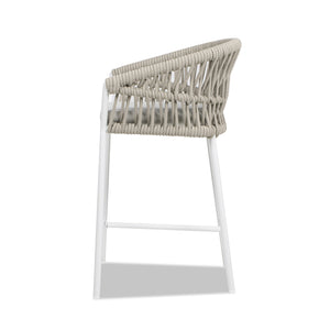 English Elm Jennifer Taylor Home - Maiden 27" Set Of 2 Stylish Patio Counter Stools, Beige Axroma Olefin - Durable & Chic Design B2719P245994