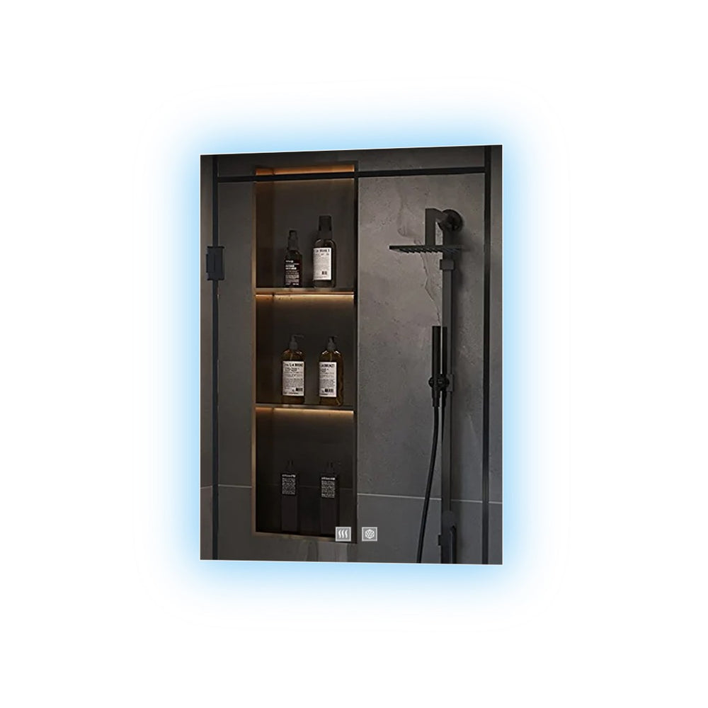 English Elm Vellum Frameless Led Backlit Bathroom Vanity Mirror with Defogger and Touch Control B2731P478335