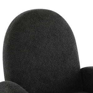 English Elm Christopher Knight Home® - 360 Swivel and Glider Recliner Chair with Boucle Upholstery, Solid Wood Base, Smooth Rocking Comfort Black N771P207029H